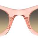 Ray-Ban Women's RB2299 Lady Burbank Cat Eye Sunglasses (Transparent Pink/Brown Vintage)