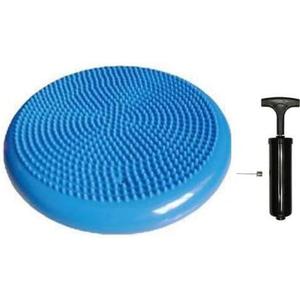 Therapists Choice Inflated Air-Filled Stability Balance Disc with Pump (Blue)