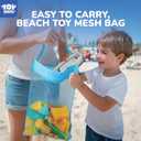 TOY Life 22 Pcs Dinosaur Beach Toys for Kids Ages 4-8 Collapsible Sand Toys with Construction Cars Silicone Bucket Shovels & Sand Castle Building Kit Molds, Sandbox Toy for Summer, Travel, Fishing