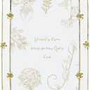 Spring Flower Thin Border Photo Frame / 4x6 In | For Vertical & Horizontal Display on Tabletops | Perfect for Home Decor, Wedding, Graduation, Or Milestone Photos (White+Gold)