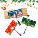 3pcs Christmas Money Envelope for Cash, Money Holder with 10 Slots for Cash, Surprise Card Holder for Xmas, DlY Holiday Money Gift Card for Money Hold