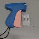 Stitch Gun for Clothes - Handheld Stitch Tag Gun Quick Clothing Fixer - Tagging Gun - Sewing Kit Includes 6 Needle, 1000 Black Fasteners & 1000 White Fasteners (Blue, Pink)