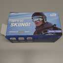 findway Ski Goggles OTG - Over Glasses Snow/Snowboard Goggles for Men, Women & Youth - 100% UV Protection (A1-white Silver Vlt 10%)