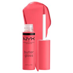 NYX PROFESSIONAL MAKEUP Butter Gloss, Non-Sticky Lip Gloss - Sorbet (Vibrant Coral) (0.27 Fl Oz (Pack of 1))