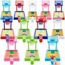 Wettarn 12 Pack Mini Basketball Game Desktop Arcade Basketball Game Basketball Party Favors Basketball Toys Tabletop Games for Goodie Bags Fillers Office Classroom Awards Stress Relief Toy