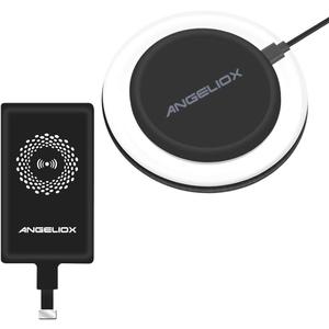 ANGELIOX Wireless Charger Pad Charging Receiver Compatible with iPhone 7/7 Plus / 6/6 Plus / 6s / 5Se / 5s / 5c / 5(Wireless Charging Receiver Included)