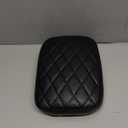 VG MOTO Motorcycle Rectangular Passenger Pad Seat Rear Leather Pillion Cushion 8 Suction Cup Compatible with Harley Dyna Sportster XL 883 1200 Chopper Custom