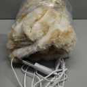 Faux Fur Heated Throw Blanket for Couch - 50"X60" Bubble Faux Fur Electric Blanket Fluffy Fuzzy Soft Thick with 6 Fast Heating Levels & 4 hrs Timer Settings, Washable & ETL Certified, Tie-Dye Beige