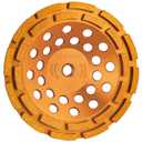 KSEIBI 644118 Diamond Concrete Grinding Wheel 7" x 5/8"-11 for Polishing and Cleaning Stone Concrete Surface, Cement, Marble, Rock, Granite, and Thinset Removing, Angle Grinder Wheels Cup