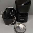 Automatic Cat Feeder and Water Fountain, 4L/16 Cups Timed Cat Dry Food Dispenser, 10s Meal Call, 20 Portions 6 Meals Per Day, 2L Cats Fountains for Drinking with Filter, Pet Feeder for Dog Black