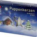 Sigro 20 Pieces Dolls Candles, 10 x 65 mm, Wax, White, One Size