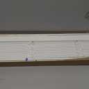 LEVOLOR Basics 2 Faux Wood Horizontal Blinds for Indoor Windows, 34 W x 64 H, Cordless Light Filtering Window Shade for Any Room, White