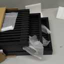 Bamboo Dining Bench Indoor Small Benches Entryway Shoe Rack Benchs,Outdoor Modern Wood Benches 17 Inch Bamboo Bench for Living Room Hallway Bedroom Bathroom Black Small