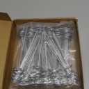 120 Pack 6-inch, Landscape Staples, Fabric Pins, Weed Barrier Stakes, Circle Top Galvanized Steel Spikes for Securing Outdoor Tent, Ground Sheets, Fleece, Edging, Lawn Turf, Decorations