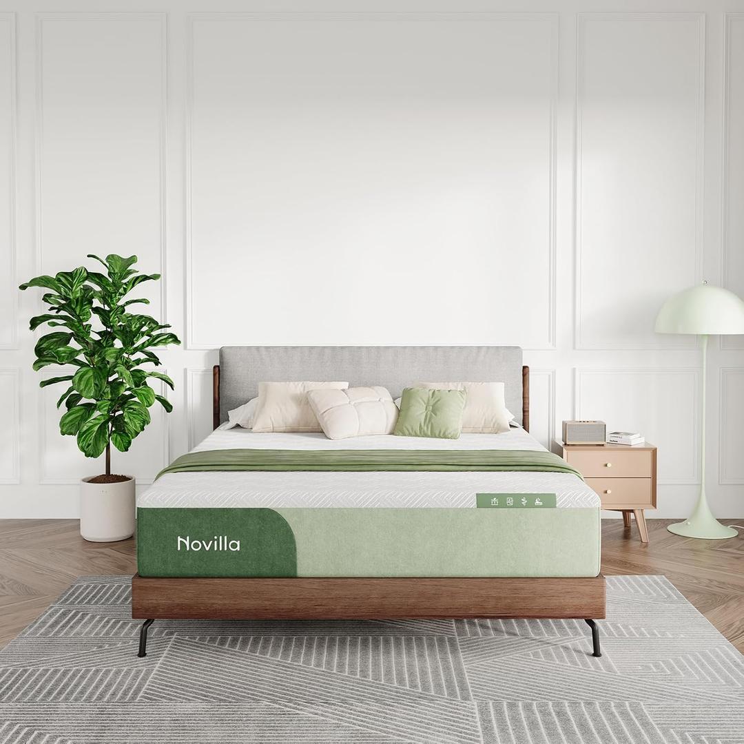 Novilla 12 Inch Full Mattress Comfortable Full Size Memroy Foam Mattress for Ultimate Support for Full Size Bed Mattresses (Green)