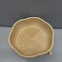 senbowe 3 in 1 Makeup Brush Cleaner Mat, Silicone Makeup Brush Cleaner Bowl Cosmetic Brushes Cleaning Pad Tool Organizer for Storage and Air Drying, Make Up Brush Washing Tool for Sponge (Khaki)