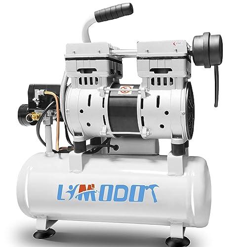Air Compressor, Ultra Quiet, Only 60dB, 2 Gallon Steel Air Tank, Oil Free, 2.5 CFM at 90 PSI, Fast 14s Recovery Time, Ideal For Shop, Garage, Nail, Pneumatic Tools, 1HP