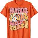 Daisy Birthday Brother Young Wild & 3 Boho 3rd Matching Tee T-Shirt