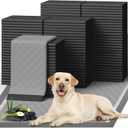 Powools 100-Pack X-Large Puppy Pads - 34'' x 28'' Pee Pads for Dogs Potty Training with Leak-Proof Quick-Dry Design, 6-Layer Wee Wee Pads for Dogs, Charcoal, Black