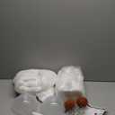 Halloween Decorations-2 Pack Light-Up Sherpa Ghosts with Pumpkin Halloween Decor Indoor Cute Ghost Tabletop Decor for Party Home Kitchen and Fireplace