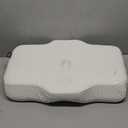 Osteo Cervical Pillow for Neck Pain Relief, Hollow Design Odorless Memory Foam Pillows with Cooling Case, Adjustable Orthopedic Bed Pillow for Sleeping, Support for Side Back Sleepers (Standard High(24.5*16.5*5.2/4.1 inches), White)