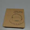 Makeup Brush Cleaner Mat with Handle, 3 in 1 Portable Silicone Makeup Brush Cleaner Bowl, Cosmetic Brushes Cleaning Tool Organizer for Storage and Air Drying, Beige