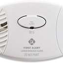 FIRST ALERT Carbon Monoxide Detector, No Outlet Required, Battery Operated, CO400, White, 1 Count (Pack of 1)