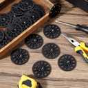 Polypropylene Washers 60 mm for Fixing Supporting Rigid Foam Insulation Panels and Sheets Load Spreading Plastic Washers Flat for Screws and Nail, Black(200 Pcs)