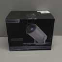 [ Built-in Google TV & Voice Control] WISHOLY Mini Projector with WiFi and Bluetooth, Built-in Streaming Apps, Portable Movie Projector 4K with 180 Rotatable for Outdoor, Home Theater, Movie Night (white)