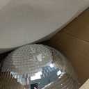 Large Disco Ball, 16 Inch Mirror Ball for Disco Party Decorations, Silver Big Haning Disco Ball Decor Ornaments with Hanging Ring for Easy Installation for DJ Club Stage Bar Wedding