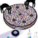 ORSDA Cat Toys, Interactive Activated Moving Ball in 7 Holes Mat, Automatic Fast Rolling Ball, Hide and Seek Toys for Indoor Cats, Exercise Kicker Mouse Catching Game