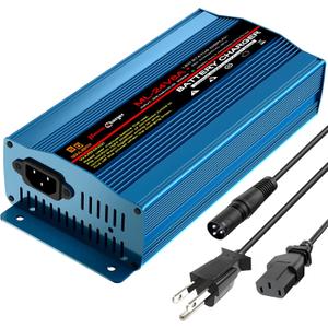 24V 8Amp Battery Charger, Automatic Smart Lead-Acid Battery Trickle Charger Maintainer with XLR Connector for Wheelchair, Sealed AGM Battery,Car Boat,Lawn Mower