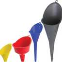 FloTool 10712MX4 Super Quad Funnel for Oil, Lubricant and Other Fluids, 4pk