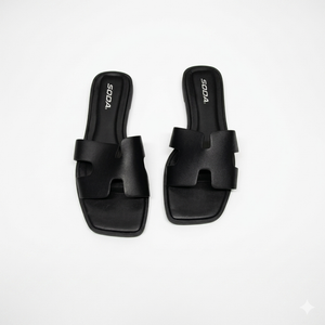SODA SANDAL BLACK WOMENS SIZE 6