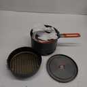 Fire-Maple Feast 4 Piece Camping Cookware Cookware Cookware Kit Outdoor Cookware Set with Pots, Kettle, Saucepans and Spatula for Hiking Fishing Picnic (Feast heat exchanger)