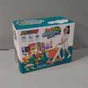 Jovow 102pcs Kids Shopping Cart Trolley Play Set with Pretend Food and Accessories,Perfect for Ages 3+ Pretend Play and Role-Playing Games