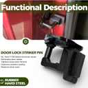 F150 Door Latch Striker Pin Compatible with Ford F150 F250 F350 1999-2016 Replace 9L3Z-1522008-A 9L3Z1522008A F150 Crew Cab Door Striker, F150 Door Lock Mechanism, 2 Pcs