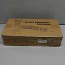 2 Pack Rain Gutter Downspout Extensions, Upgraded Flexible Drain Down Spout Extender for Rain Water Drainage, Each Extendable from 20" to 66", Combine to 10 ft with Connector(Black)