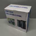 Upgraded Foldable Stool Thickened, Portable Collapsible Stool Retractable Stool for Fishing, Hiking Tours, BBQ, Parties, Outdoor Activities (2pack, Black)