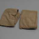 SUBRTEX Stretch Armrest Covers Spandex Arm Covers for Chairs Couch Sofa Armchair Slipcovers for Recliner Sofa with Twist Pins 2pcs (Brown Khaki)