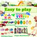 Dilycery 124 Pcs Fidget Party Favors for Kids, Easter Egg Fillers, Treasure Box Toys for Classroom, Treasure Chest for Kids Prizes, Student Prizes Box Toys, Pinata Fillers Goodie Bag Stuffers
