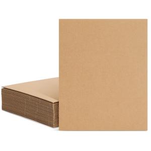 Juvale Corrugated Cardboard Sheets - 8 x 10.2 in, 2mm Thick E-Flute, Brown, 25 Pack - Flat Cardboard Sheets for Crafts & Mailing Inserts - Poster Board Backing & DIY Projects Juvale Corrugated Cardboard Sheets - 8 x 10.2 in, 2mm Thick E-Flute, Brown, 25 Pack - Flat Cardboard Sheets for Crafts & Mailing Inserts - Poster Board Backing & DIY Projects