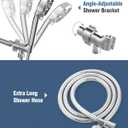 Filtered Shower Head with Handheld, BOWGER 6 Modes High Pressure Shower Heads with Power Wash Mode and Hard Water Filter, Detachable Hand Held Showerhead Set with Extra Long Hose, Chrome