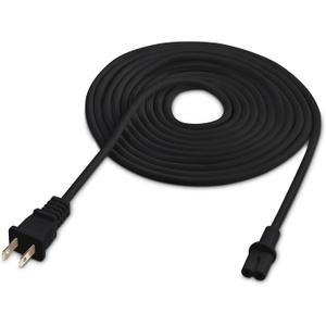 12-Foot Power Cord Compatible with Sonos Five, Sonos Play 5, Sonos Beam, Sonos Ray, Sonos Arc, Arc Ultra, Sonos Amp, Sonos Playbase, Sonos Sub Gen 3 and Sonos Sub Mini - Black