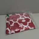 Biscaynebay Extra Long Textured Fabric Shower Curtains 72" W x 84" L, Burgundy Morocco Pearl Printed Hotel Spa Luxury Decorative Bathroom Curtain Machine Washable