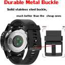 ANCOOL Compatible with Fenix 5S/6S/7S Bands 20mm Easy Fit Silicone Watch Bands Replacement for Fenix 8 43mm/5S Plus/6S Pro/D2 Delta S Smartwatches(Black)