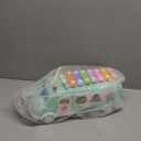 Baby School Bus Xylophone Toy for Toddlers 1-3, 5-in-1 Montessori Musical Bus Toys Gifts for 1 Year Old Baby Girl, Shape Sort Toys Knocking Xylophone Educational Instruments Birthday Gift Boy Girl