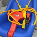 Little Tikes Snug 'n Secure Blue Swing with Adjustable Straps, 2-in-1 for Baby and Toddlers Ages 9 Months - 4 Years