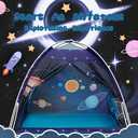 Mnagant Space World Play Tent-Kids Galaxy Dome Playhouse for Boys and Girls Imaginative Play Popup Tent for Kids Indoor/Outdoor Fun,Perfect Kids Gift- 47" x 47" x 43", Small