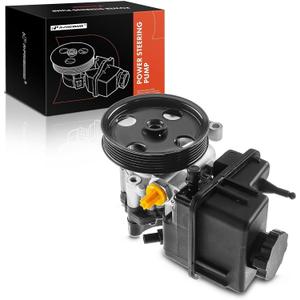 A-Premium Power Steering Pump, with Reservoir & Pulley, Compatible with Mercedes-Benz Sprinter 2500 2014-2017, Sprinter 3500 2014-2017, L4 2.1L Diesel, Replace # A0064666601, 006466660180